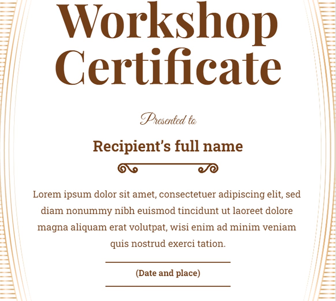 Certification Design & Printing